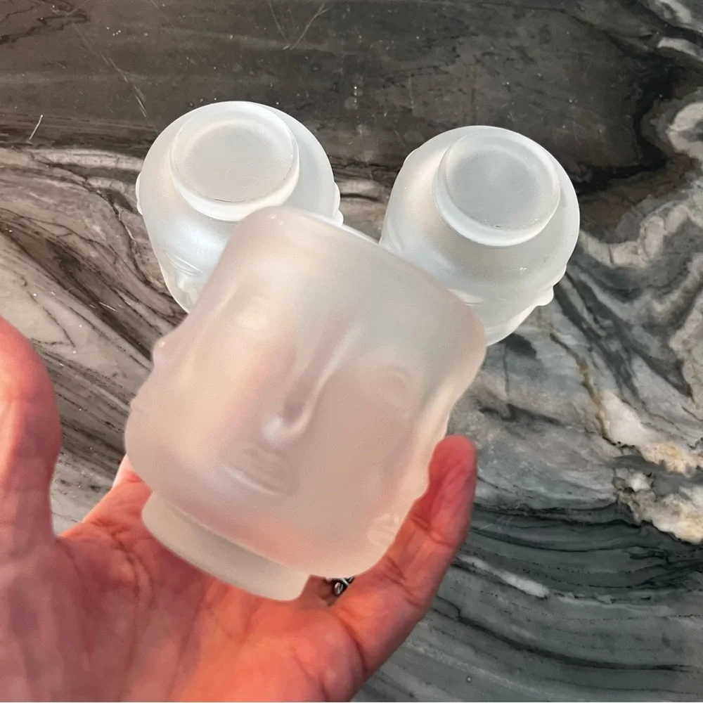 Infinite Buddha Frosted Tiki Cups Votives Three
